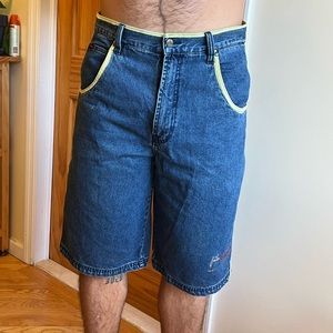 Fubu denim shorts long